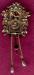 Coro Clip:  Vintage Coro  Fur Clip - Cuckoo Clock