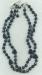 Necklace - Black Beaded With Rhinestone Accents