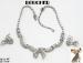 Boucher Set: Vintage Boucher Rhinestone Necklace Earrings
