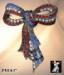 Bow Pin: Elegant Flowing Patriotic Rhinestone Ribbon Bow