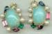 Earrings - Turquoise and Rhinestones !