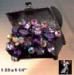 Brooch: Rhinestone Treasure Chest & Purple Jewels Pin Brooch