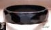 Bakelite: Vintage Black Faceted Bakelite Bangle Bracelet