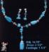 Turquoise Necklace Set: Turquoise Necklace Earrings Set