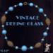 Czech Necklace: Vintage Peking Glass Beads Czech Necklace