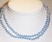 Necklace - Pale Baby Blue Crystal Beads