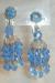 Earrings - Blue Crystal Waterfall Earrings