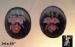 Lucite Earrings: Vintage Lucite Earrings with Orchids