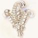 Trifari Pin: Vintage Trifari Pin, Prince of Wales Plumes Pin