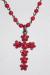 Necklace - Red Rhinestone Cross Necklace
