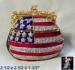 Purse Trinket Box:  Patriotic Rhinestone Keepsake Box