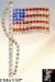 American Flag Pin: Goldtone Rhinestone American Flag Pin