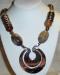 Necklace - Ethnic Silver Bead and Stone