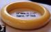Bakelite:  Vintage Bakelite Bangle - Thick Creamed Corn