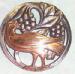 Brooch - Copper and Silver Bird and Grapes Brooch