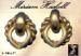 Miriam Haskell Earrings:  Haskell Goldtone Earrings