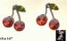 Cherry Earrings with Red Dentelle Rhinestones