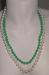 Necklace - Faux Pearl and Jade Necklace