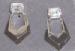 Earrings - Sterling and CZ Art Deco Style - Fabulous !