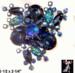 Vintage Brooch:  Vintage Rhinestone Pin - Shades of Blue