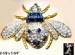 Bug Pin:  Bug, Bee or Wasp Pin - Invisibly Set Rhinestones!