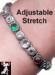 Christmas Bracelet:  Rhinestone Christmas Stretch Bracelet