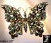 Butterfly Pin: Faux Black Opal & Rhinestone Butterfly Pin