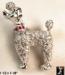 Poodle Pin:  Rhinestone Pave Poodle Pin