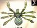 Spider Pin:  Aurora Peridot Borealis Rhinestone Spider Pin