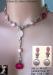 Y Necklace Set:  Pink Y Necklace & Earrings Set- Coin Pearls