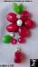 Flower Pin: Semiprecious Stone & Pearl Flower Pin - Dangles