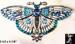 Butterfly Pin:  Art Deco Style Butterfly Pin -Shades of Blue