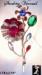 Flower Pin: Vintage Sterling Vermeil Rhinestone Flower Pin