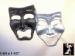 Pin: Comedy Tragedy Thespian Mask Pin Pendant