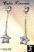 Cubic Zirconia CZ Earrings:  Genuine CZ Star Drop Earrings