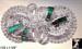 Vintage Rhinestone Duette with Emerald Baguette Rhinestones