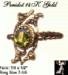 Ring: Peridot Ring, Vintage 14K Gold Genuine Peridot Ring