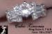 Ring: CZ Ring with Baguettes; Cubic Zirconia Ring