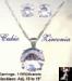 CZ Necklace Set:  Lavender Cubic Zirconia Necklace Earrings