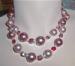 Necklace - Pink and Red Crystal Combo