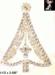 Christmas Tree Pin: Rhinestone Angel Christmas Tree Brooch