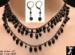 Necklace Set: Victorian Look Faux Jet Necklace Earrings Set