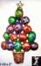 Christmas Tree Pin: Rhinestone Ball Christmas Tree Pin