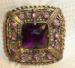 Brooch - Vintage With Pink Rhinestones