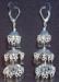 Earrings - Silver and Crystal Chandeliers