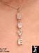 CZ Necklace: Cubic Zirconia Necklace Spells LOVE