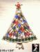 Christmas Tree Pin: Colorful Christmas Tree Brooch Pin