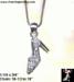 High Heel Necklace: Mini Rhinestone High Heel Pendant