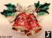 Christmas Bells Pin: Rhinestone Christmas Bells Brooch Pin