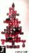 Christmas Tree Pin: Red Rhinestone Christmas Tree Pin Brooch